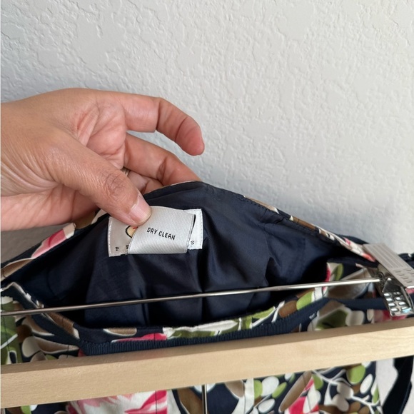 Talbots Floral Colorful Pleated A Line Midi Lined Zip Skirt‎ Women’s 10 Petite - Picture 8 of 12